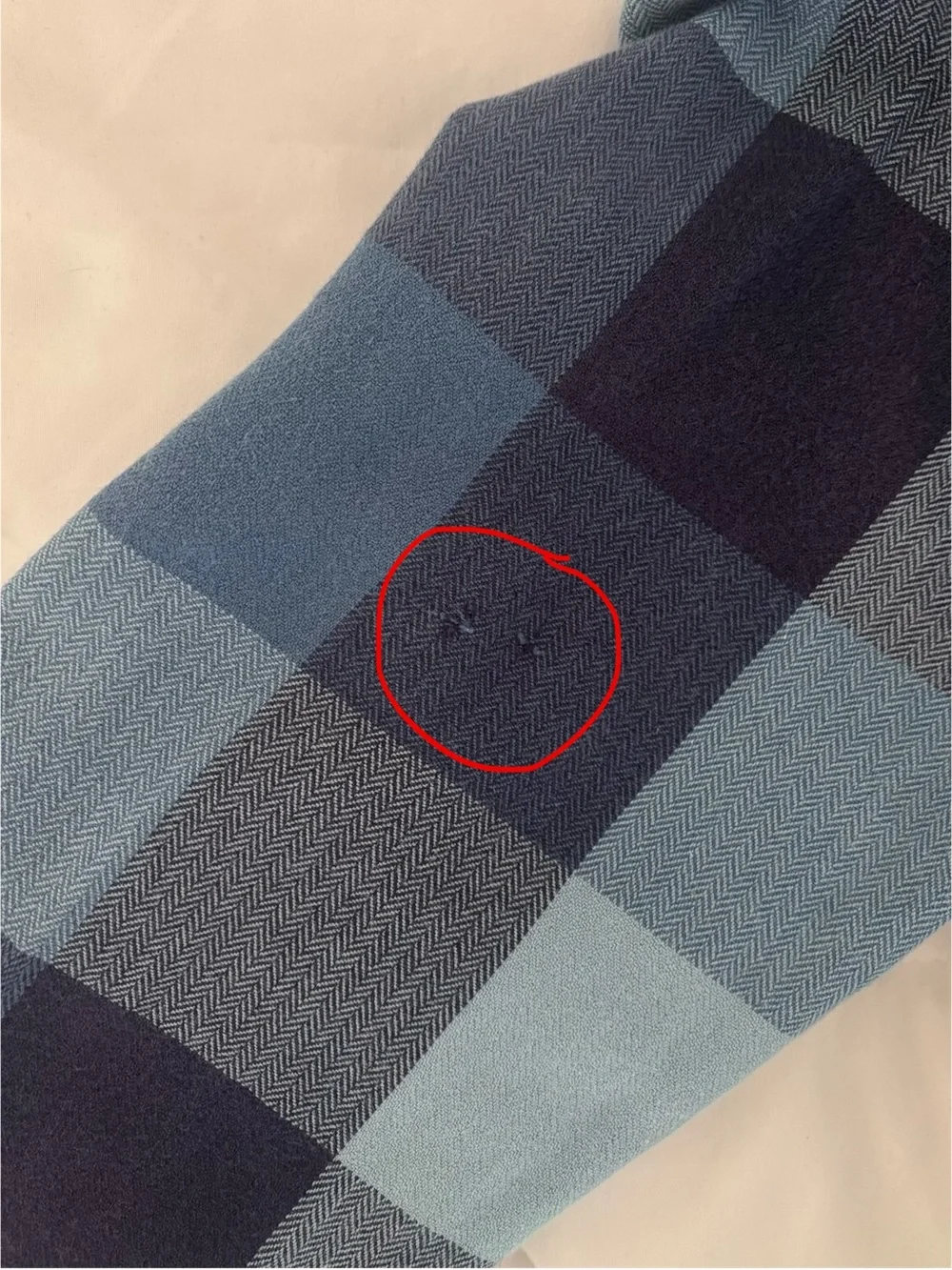 J Crew Sporting Goods 100% Cotton Blue Checkered Flannel Button Down Large Tall